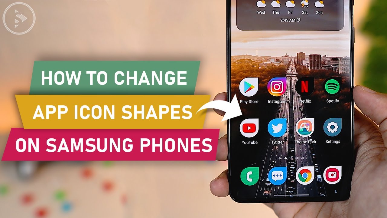 How to Change App Icon Shapes on Samsung Phones on the latest One UI 4.0  Based on Android 12 - YouTube