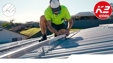 SingleRail with L-Foot for corrugated metal sheet roof (en-AU)