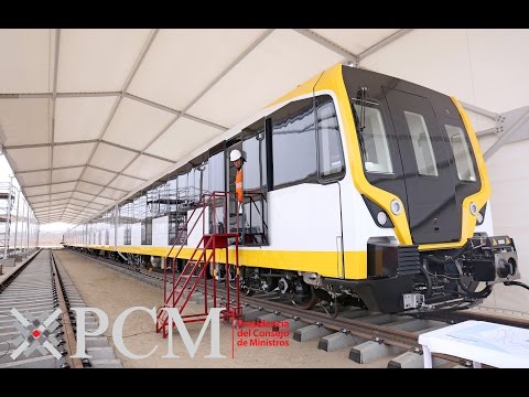 Primer tren automático sin conductor, de la Línea 2 del Metro de Lima.