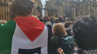 LIVE: Oxford University's ‘liberated zone' confronts Vice Chancellor during awards ceremony