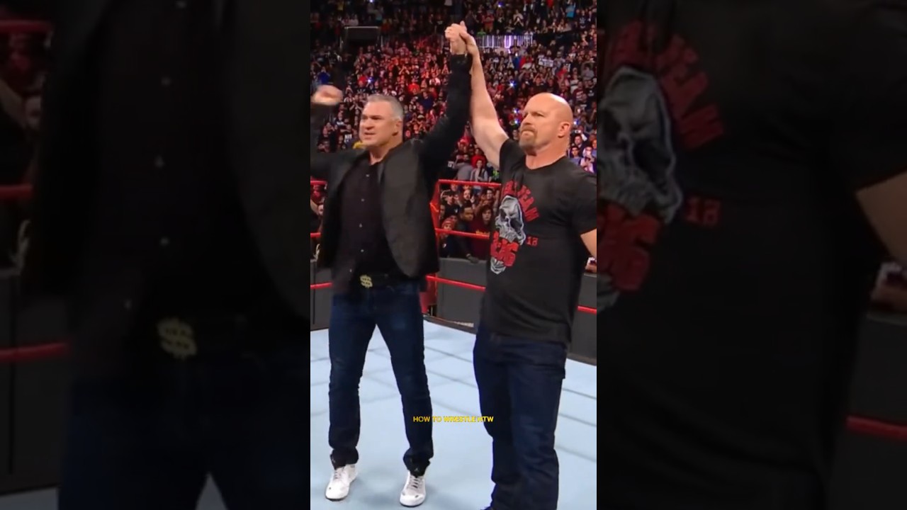 Stone Cold Destroys Vince & Shane McMahon #wwe #stonecold