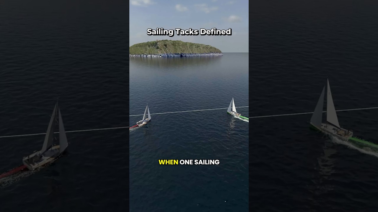 ⁣Sailing Tacks Defined - Starboard Tack / Port Tack #sailing #sailinglife #sailboat