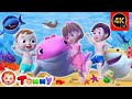 Baby shark 4k  baby shark doo doo doo for babies  tommy  nursery rhymes  kids songs