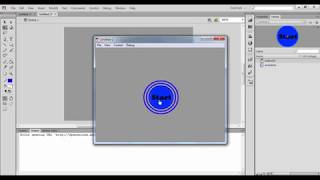Flash Player Animation Projects - 24 - Animated Button with well effect