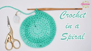 How To Crochet In A Spiral  No Seam  For Beginners+