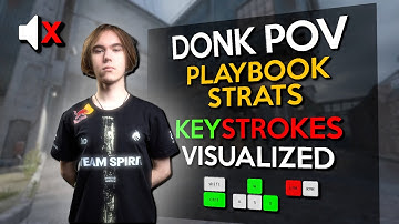 🔥DONK POV in TRAIN! (KEYSTROKES VISUALIZED) - FACEIT GAMEPLAY | CS2 POV