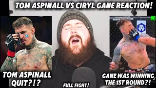 MMA GURU REACTS TO TOM ASPINALL VS CIRYL GANE NO CONTEST AT UFC 321 ABU DHABI! BRUTAL EYE POKE!