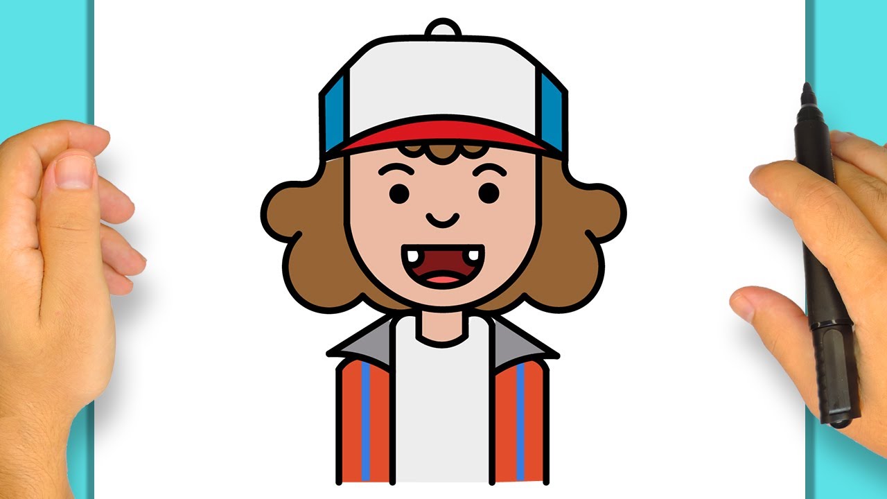 Cómo Dibujar a Dustin de Stranger Things | Paso a Paso Simple y Fácil ...
