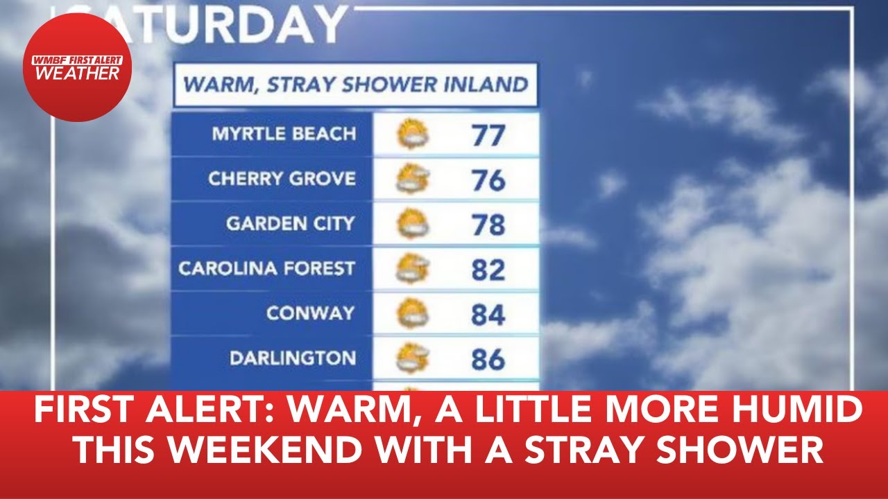 FIRST ALERT: Warm and a little more humid this weekend with a stray ...