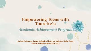 PH 490B Final Project - Tourette's