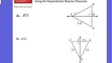 6 1 Perpendicular Bisector Theorem and Converse