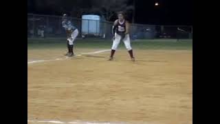 Alexa Vasquez fields a flyball - Class of 2015