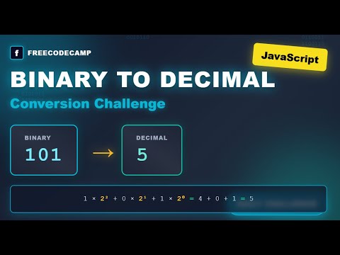 JavaScript Challenge: Convert Binary to Decimal ⚡ | freeCodeCamp Daily Coding