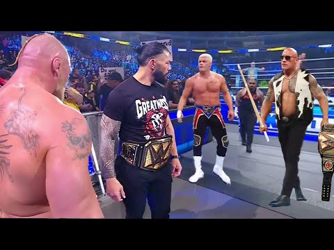 WWE 2 May 2024 Roman Reigns VS. Brock Lesnar VS. The Rock VS. Cody Rhodes VS. All Raw SmackDown