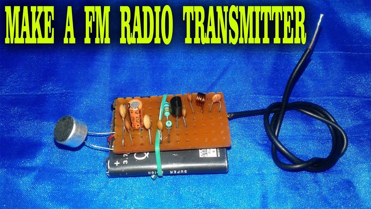 Make a fm radio transmitter !!! Your own radio station - YouTube