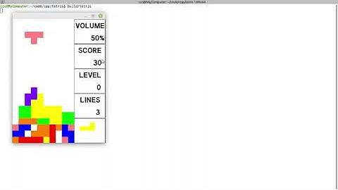 Tetris C++ SFML short clip