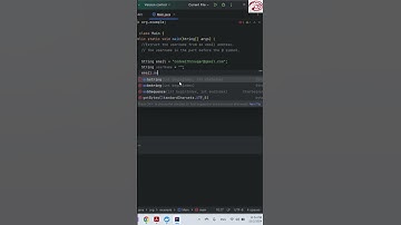 Extract the username from an email address in Java | subString() method in Java