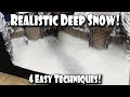 Easy Realistic Deep Snow Terrain