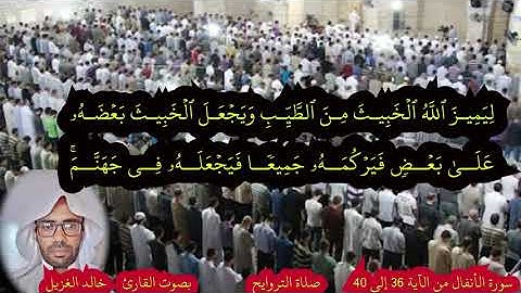 سورة الأنفال من الآية 36 إلى 40