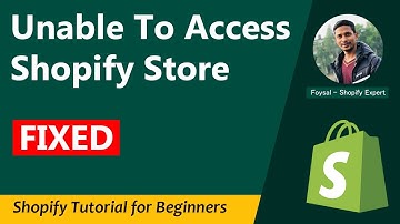 Unable To Access Shopify Store ✅ Unable To Login Partner Account