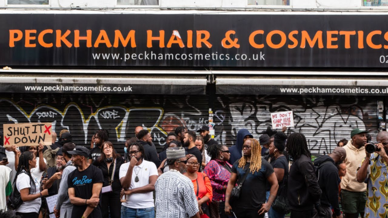 'Ludicrous' protest sparked after video emerges of woman restrained in cosmetics shop
