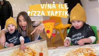 VLOG | VİNÅ ile BİRGÜNÜM (PART2) | Pelin akil’in davetlisi olarak miniklerle pizza yaptık🌸