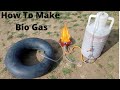 How To Make Free Gas from Fruit And Vegetables waste Bio gas plant  From Cow Dung