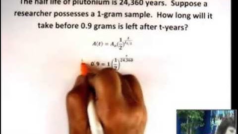 IntAlg 39 Logarithms and Exponents   Word Problems