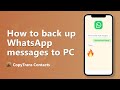 How to backup WhatsApp messages