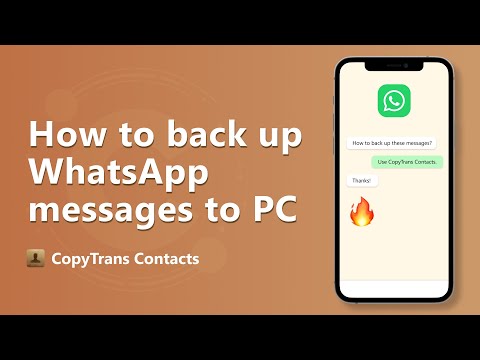 Http://www.copytrans.net/support/how-to-backup-whatsapp-messages/ - back up whatsapp messages off the iphone to pc via using copytrans contacts. works fo...