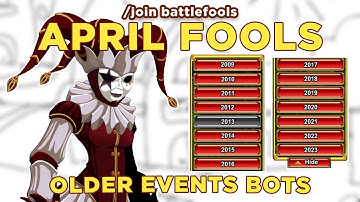 *NEW EVENT* April Fools Older Events (2022 to Oldest - Storyline and Merge Bots) || GRIMLITE REV