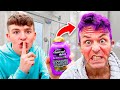 SHAMPOO HAIR DYE PRANK ON MY DAD!! **GONE WRONG**