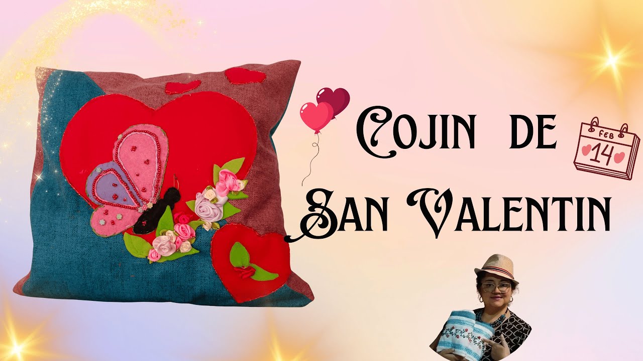 Cojín Romántico para San Valentín ❤️ | Idea Fácil y Económica | Manualidades