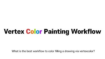 Vertex Color Painting Workflow(Grease Pencil, Blender 2.83)