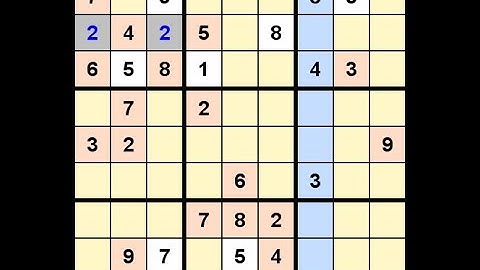 How to Solve Los Angeles Times Sudoku Expert June 2, 2020