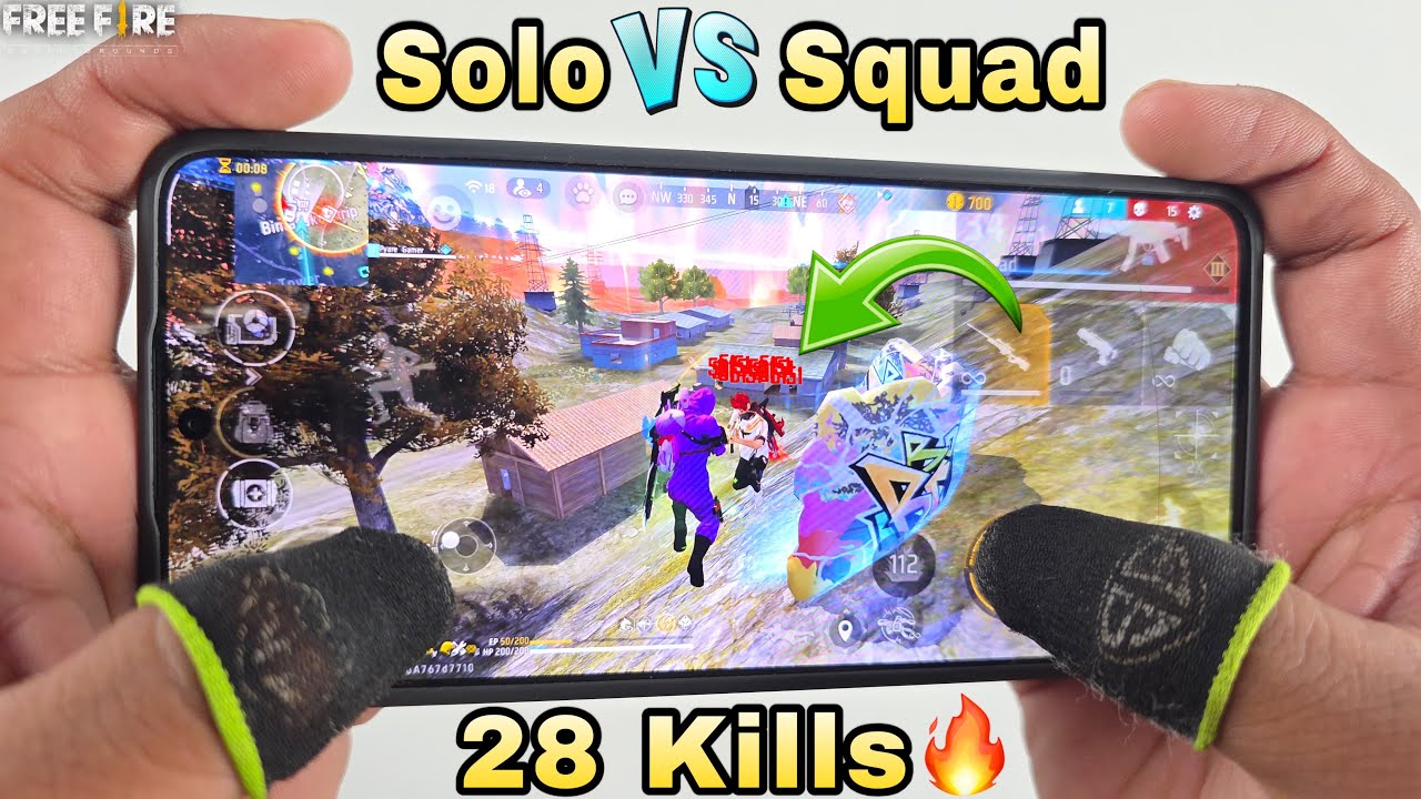solo vs squad 28 kills onetap headshot and awm sniper full map ranked ...