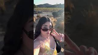 Woman walking in Mexico talks about being in win country then trips and falls on oversized rocks