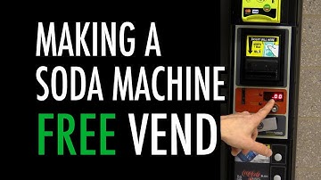 How to Set a Soda Machine to Free Vend