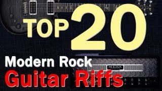 Video thumbnail of "Top 20 Modern Rock Guitar Riffs/Intros from 90s-2000s"