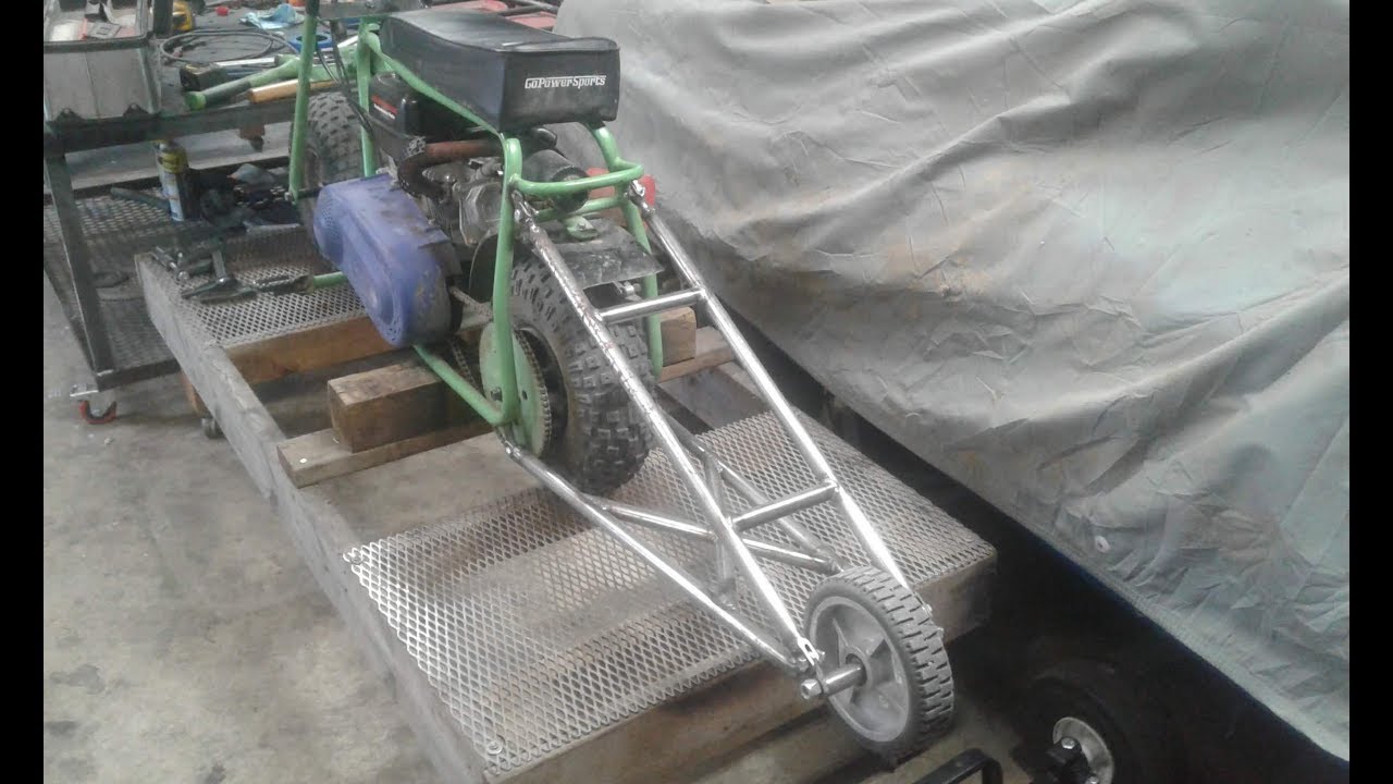 Drag Racing Mini Bike Wheelie Bar Build YouTube