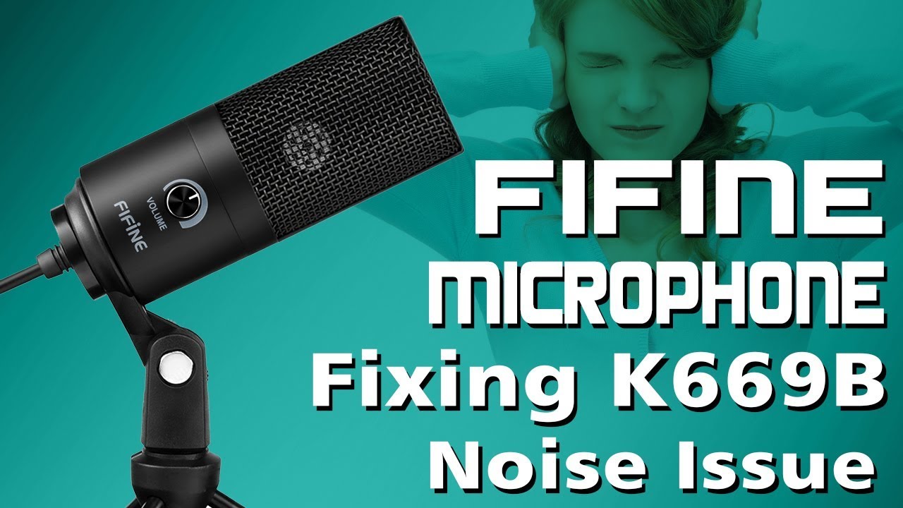 FIFINE Gaming USB Microphone K669B Noise Fixing 