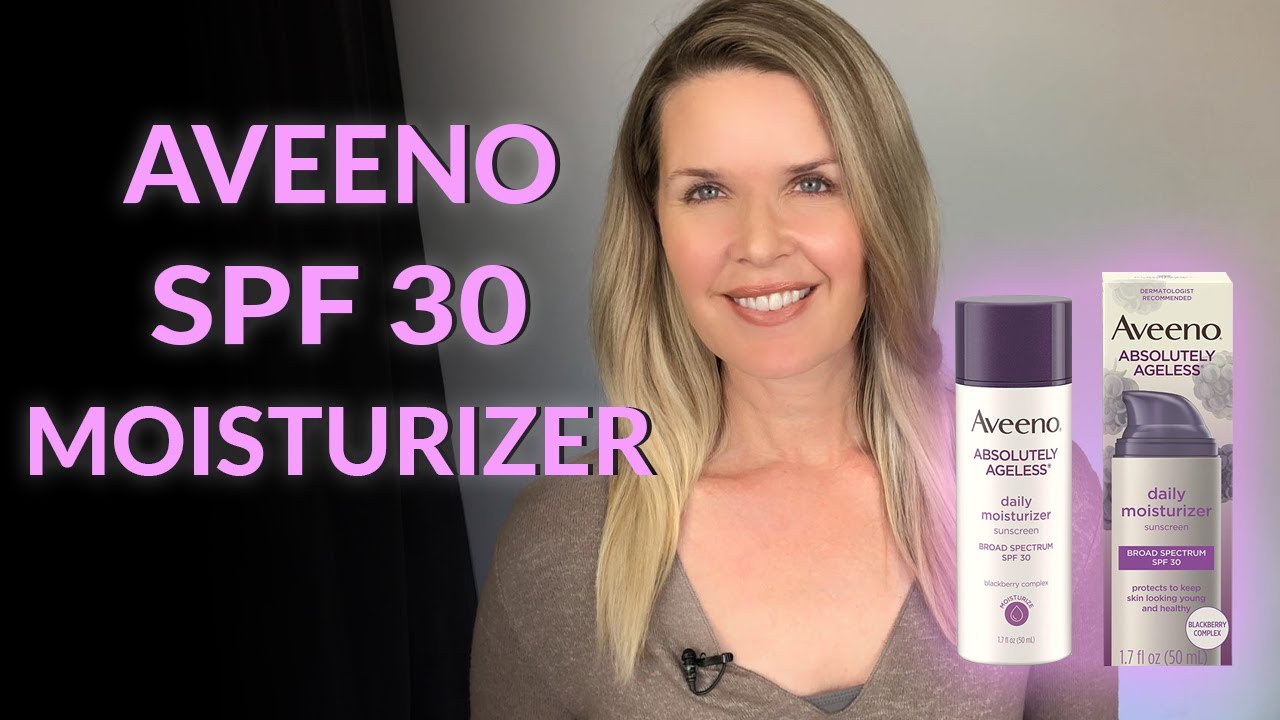 No white residue! Aveeno SPF 30Ageless Daily Moisturizer review
