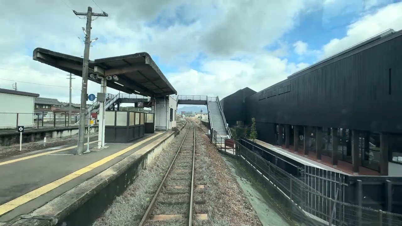 2026 3/4 キハ120-305 後面展望　柘植~伊賀上野