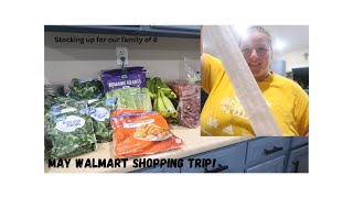 Huge Walmart Haul for May! #walmart #walmart #largefamily #momofsix #freezermeals