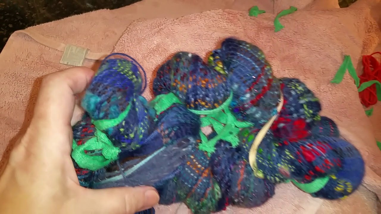 Part 5 Fiber processing series by Eve Starr. Broomstick pleats technique for saori weaving 1/22/18