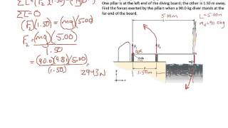 HPhy1 - Ch 11 notes - Ex 11-6 Diving Board