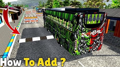 New Speed Breaker and Barricade Mod In BUSSID | Bus Simulator Indonesia | Hindi