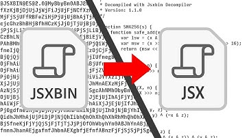How to Convert JSXBIN to JSX