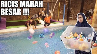 PRANK SQUISHY TERBARU RICIS DIBUANG KE KOLAM. MARAH BESAR!!!