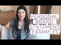 Personal brand statement examples  tips to create your own